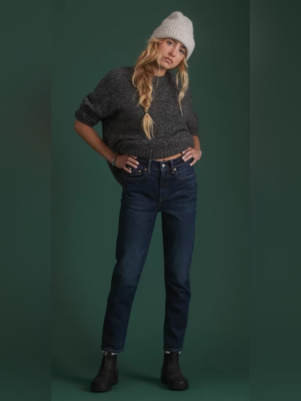AE77 MOM JEAN Denim For Ever NEW